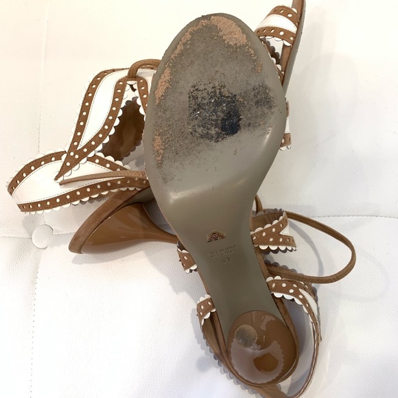EMPORIO ARMANI Two Tone Sandals Sz 41 - Picture 7 of 8